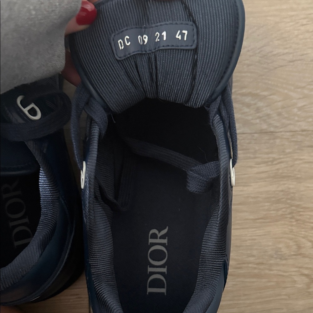 Dior Men's Deep Blue Sneakers - Picture 5 of 7